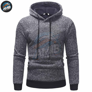 Sudaderas con Capucha para Hombre al por Mayor, Color Personalizado, Tejido Liso Teñido, de Secado Rápido, Transpirable, Mezcla de Poliéster/Algodón, Gran Venta - Product Image 4