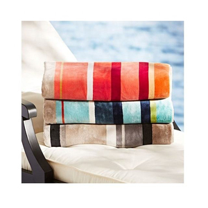 Toalla de Playa de Lujo con Rayas, Personalizada e Impresa, de Alta Calidad, OEM, Tamaño Personalizado - Product Image 3