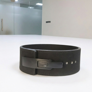 Lever Buckle Weight Lifting <b>Belt</b> Heavy Duty Leather Gym <b>Belt</b> for Strength Training Fitness Workout <b>Exercise</b> Support - Product Image 5
