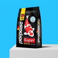 Nourriture pour poissons Koi de la marque Porpoise, Super Fish, riche en protéines, alimentation naturelle pour la croissance, teneur en protéines brutes de 40 %, emballage en vrac de 15/20 kg, sec/séché