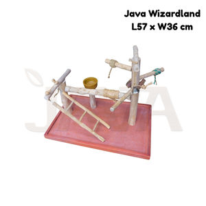 ที่นั่งนกแบบเป็นมิตรกับสิ่งแวดล้อม ยี่ห้อ Javawood รุ่น L57 ทำจากไม้กาแฟ สำหรับอุปกรณ์นก - Product Image 3