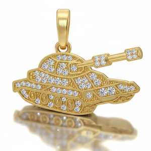 สร้อยคอจี้เพชรทรงเหลี่ยมเจียระไนแบบธรรมชาติ เงินแท้ 925 ชุบโรเดียม ดีไซน์รถยนต์ขนาดเล็ก สั่งทำได้ ขายส่ง ของขวัญสุดพิเศษ สไตล์วินเทจ - Product Image 1