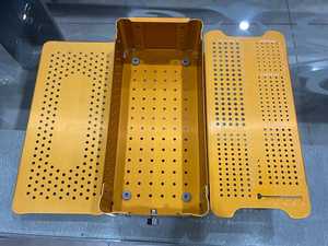Sistema de Contenedores de Esterilización de Aluminio Anodizado con Tapa Perforada, Caja de Almacenamiento de Instrumentos Quirúrgicos Reutilizable para Uso Médico - Product Image 6