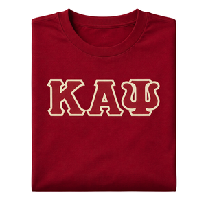 Camiseta de 3 Letras de Kappa Alpha Psi en Rojo o Marrón, Prenda de Fraternidad Griega con Diseño Clásico, Comodidad Premium y Estilo Atemporal - Product Image 6