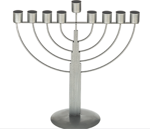 Acube Industries Minimalist Pomegranate Menorah Aluminum Candle Cups Handmade for Modern Home Decor Christmas Holiday Table - Product Image 6
