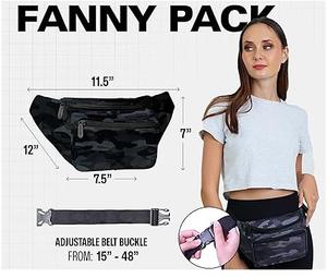 Riñonera de Cuero Genuino con Diseño Camuflado, Capacidad de 50-70L, Cierre de Cremallera, Hecha a Mano, para Viajes - Product Image 5