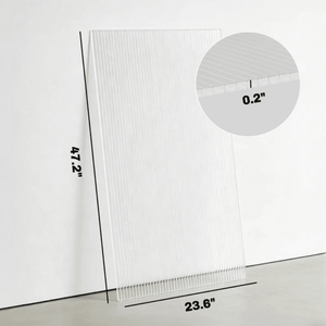 Serre avec panneaux en polycarbonate uniquement, plaques solaires et plaques en polycarbonate gaufré - Product Image 3