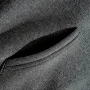 Sudaderas con capucha para hombre al por mayor, de algodón grueso, estilo urbano, lisas, oversize, con hombros caídos, personalizables, para invierno - Product Image 3