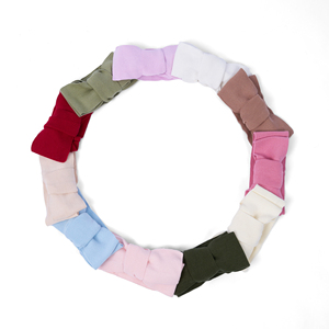 <b>Baby</b> Bow Headwrap 100% Cotton Kids Bowknot <b>Headband</b> 110cm Casual Custom Packaging Photography Gift Solid Color Hairband - Product Image 5
