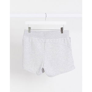 Pantalones Cortos de Algodón Gris para Hombre, Cintura Alta, Casuales, Elásticos, Transpirables, de Punto, Color Sólido - Product Image 2