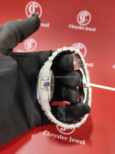 Reloj de esfera cuadrada de diseño elegante Unisex, nueva colección en todo el mundo, joyería de Hip Hop, VVS, claridad, ventana de cristal de moissanita, venta al por mayor - Product Image 4