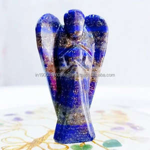 wholesale natural <b>stones</b> crystals healing gemstone agate hand carved lapis lazuli small agate angel for sale - Product Image 1