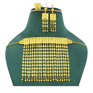 Martasha diseñador islámico Ramadán especial chapado en oro UAE joyería especial Dubai joyería collar pendiente conjunto Joyería Árabe - Product Image 6