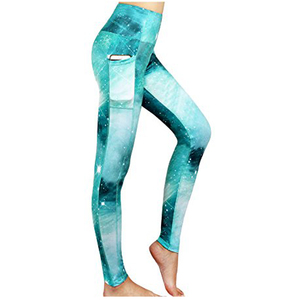 Leggings Estampados de Cintura Alta para Mujer, Ropa Deportiva Elástica para Yoga, Sublimación, Tejido de Punto, Spandex, Poliéster - Product Image 3