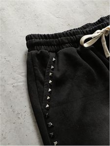 Shorts décontractés pour hommes, style Y2K, avec strass, taille élastique, pour le sport, la gym, Bermuda déchiré, streetwear - Product Image 4