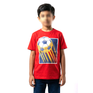 เสื้อยืดเด็กผู้ชายผ้าฝ้ายออร์แกนิคเป็นมิตรกับสิ่งแวดล้อม เนื้อผ้านุ่ม ระบายอากาศได้ดี เสื้อยืดเด็กเรียบง่าย รับทำแบรนด์ สินค้าคุณภาพดี เสื้อเด็กผู้ชายสำหรับฤดูร้อน - Product Image 1