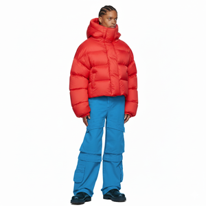 Chaqueta Larga Acolchada de Invierno de Alta Gama para Mujer, Tallas Grandes, Cálida, Resistente al Frío, con Capucha, Informal, Transpirable, Impermeable, Servicio OEM, Teñido en Crudo - Product Image 3