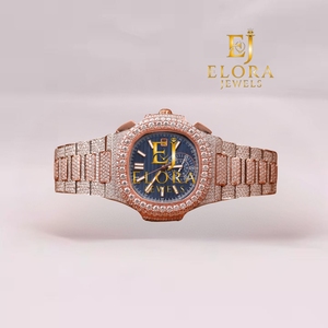 Montre en diamant moissanite pour homme la plus vendue pour les acheteurs internationaux, les distributeurs de bijoux et les entreprises d'accessoires de mode - Product Image 1