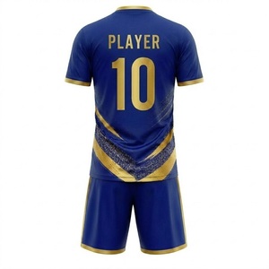 Conjunto de Uniforme de Fútbol Negro Personalizado para Hombre, Sublimado, Transpirable, de Secado Rápido, con Pantalones Cortos y Logotipo Personalizado - Product Image 2