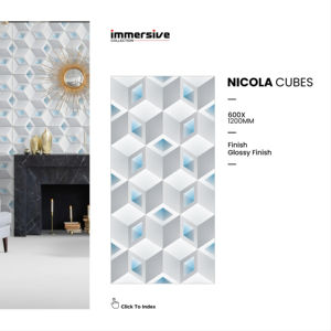 Azulejos de Porcelana de Alta Gama 60X120CM 600X1200MM 24X48 Acabado Brillante Formato Grande Premium Para Espacios Modernos - Product Image 1