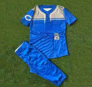 Uniforme de Béisbol Personalizable con Conjuntos Transpirables de Tallas Grandes con el Logotipo del Nombre del Equipo en la Parte Delantera - Product Image 2