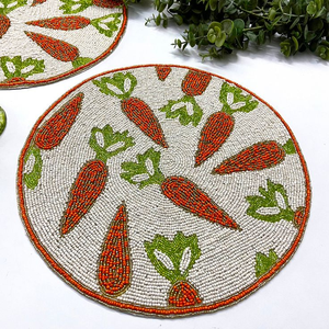 Decorative <b>Beaded</b> Table Place Mats at Competitive Price Handmade India Made <b>Placemat</b> for Dining Table From India - Product Image 5