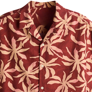 Camisa de muselina de corte relajado para hombre, informal, de manga corta, ligera, transpirable, con botones, para verano, vacaciones, playa. - Product Image 6