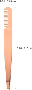 Ensemble de pinces à sourcils en acier inoxydable sans soudure, étui en PU, pointes inclinées, pointe fine, pinces de précision durables, pinces classiques - Product Image 2