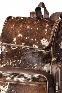 Mochila de Cuero con Pelo de Vaca Auténtico, Estilo Western, Hecha a Medida, Precio LHBP-0268 - Product Image 3