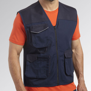 Autumn Winter Men Warm Puffer Vest Water Resistant Sleeveless Jacket Thick <b>Padded</b> Gilet with Zipper Pockets for Outdoor Sport - Product Image 2