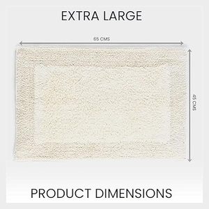 Tapis de salle de bain rectangulaire matelassé absorbant personnalisé 50x76 cm, antidérapant et doux - Product Image 2