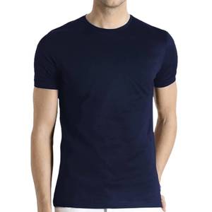 T-shirt décontracté en coton 100% uni pour homme, col rond court, surdimensionné, vintage, imprimé numériquement sur mesure, de haute qualité - Product Image 5