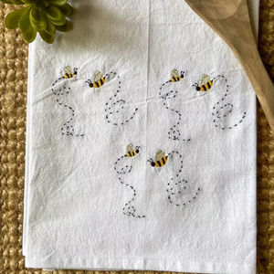 Paños de Cocina Reutilizables Nature4u 100% Algodón, Diseño Bordado de Flores Silvestres, Ecológicos, de Secado Rápido, para Bodas - Product Image 1