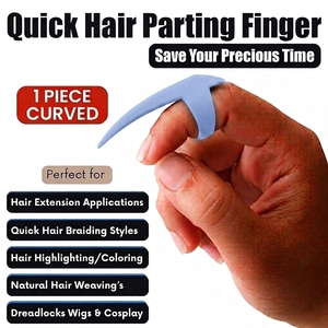 Outil professionnel de séparation des cheveux pour salon, séparateur de doigts facile à utiliser pour l'installation d'extensions capillaires, le sectionnement et la précision - Product Image 2