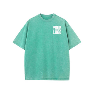 T-shirt en coton vert foncé pour homme, manches courtes, col rond, décontracté, avec logo imprimé sur le devant, coupe ample, écologique, respirant, Trade Excel - Product Image 4