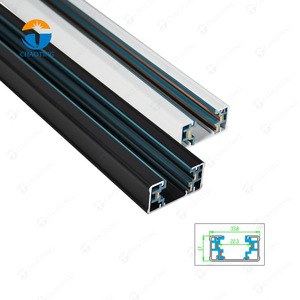 Système d'éclairage sur rail en aluminium commercial, kit de <span class=keywords><strong>suspension</strong></span>, accessoires avec fil de 1 m 2 m pour projecteur sur rail LED COB - Product Image 1