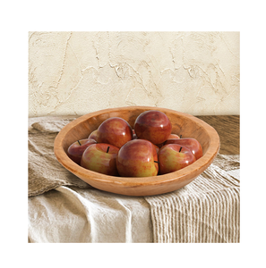 Cuenco de madera ecológico único para frutas, para el hogar, hoteles y restaurantes, con diseño tallado sin pulir. - Product Image 5