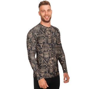Maillot de compression respirant imprimé sur mesure pour MMA BJJ, séchage rapide, écologique, sublimation, vêtements de sport pour hommes en polyester et élasthanne - Product Image 4