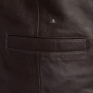 Men's Genuine <b>Leather</b> <b>Vest</b> OEM Adults Custom Wholesale Motorcycle Sleeveless Biker Jacket Vintage Casual Premium Outerwear - Product Image 5