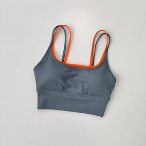 Sujetador deportivo para mujer, de verano, con absorción de impactos, doble tirante, tipo chaleco de yoga, de secado rápido, antideslizante, moldeador, para fitness - Product Image 3