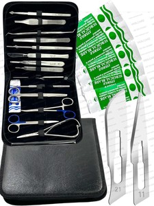 Minor Surgery Instruments Set 34pcs Stainless Steel General Surgical Instruments <b>Kit</b> with Case by Vaslcare - Product Image 2