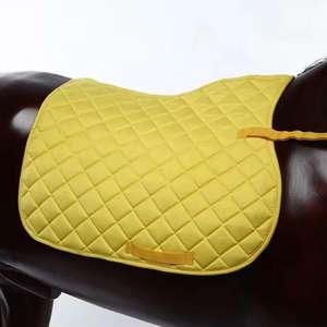 Selle de cheval tout usage de dressage et de saut, personnalisable en couleurs et logo, en tissu de coton de haute qualité, mousse réglable - Product Image 3