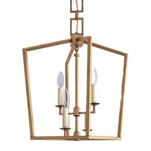 โคมระย้าในร่ม LED หรูหราแบบนอร์ดิกฐาน E26ดีไซน์กรงโลหะเคลือบทองสำหรับตกแต่งบ้านและวิลล่า - Product Image 1