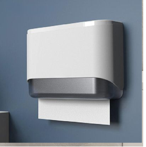 Dispensador industrial de toallas de metal y plástico con borde dentado para rasgar el papel fácilmente. Disponible a precios de mayorista. - Product Image 4