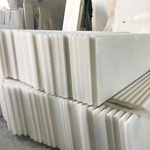 Losas de Mármol Calcita Blanco Lechoso Procesadas en Fábrica, Modernas, Pulidas y Afiladas, 24x24, Impermeables, Duraderas, Ecológicas, de Larga Duración - Product Image 4