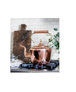 Bouilloire en cuivre de qualité supérieure avec couvercle fonctionnel et poignée robuste conçue pour les amateurs de style de vie rustique - Product Image 3