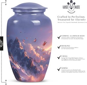 Purple Meadow <b>Urns</b> for Human Ashes <b>Urn</b> for Ashes Adult Male Memorial <b>Urns</b> for Human Ashes <b>Large</b> <b>Urn</b> for Ashes - Product Image 2