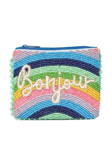 Trendy HOOK'EM Mini Zipper Bag Handmade Beaded Embroidery Statement Fancy Stylish Elegant Top Hiba Enterprises Latest <b>Needlework</b> - Product Image 4