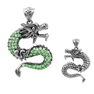 Sterling Silver Necklace Dragon Jewelry 925 Sterling - Product Image 1