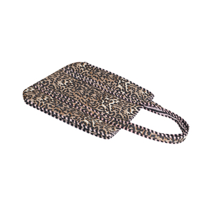 Sac fourre-tout en coton matelassé fait main, imprimé léopard marron, réversible, pour femme, idéal pour le shopping ou la plage - Product Image 5